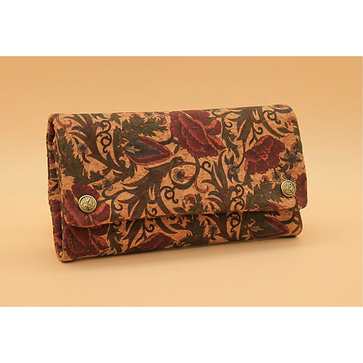 Kavatza Tabaktasche aus Kork, Barock Flower Deluxe