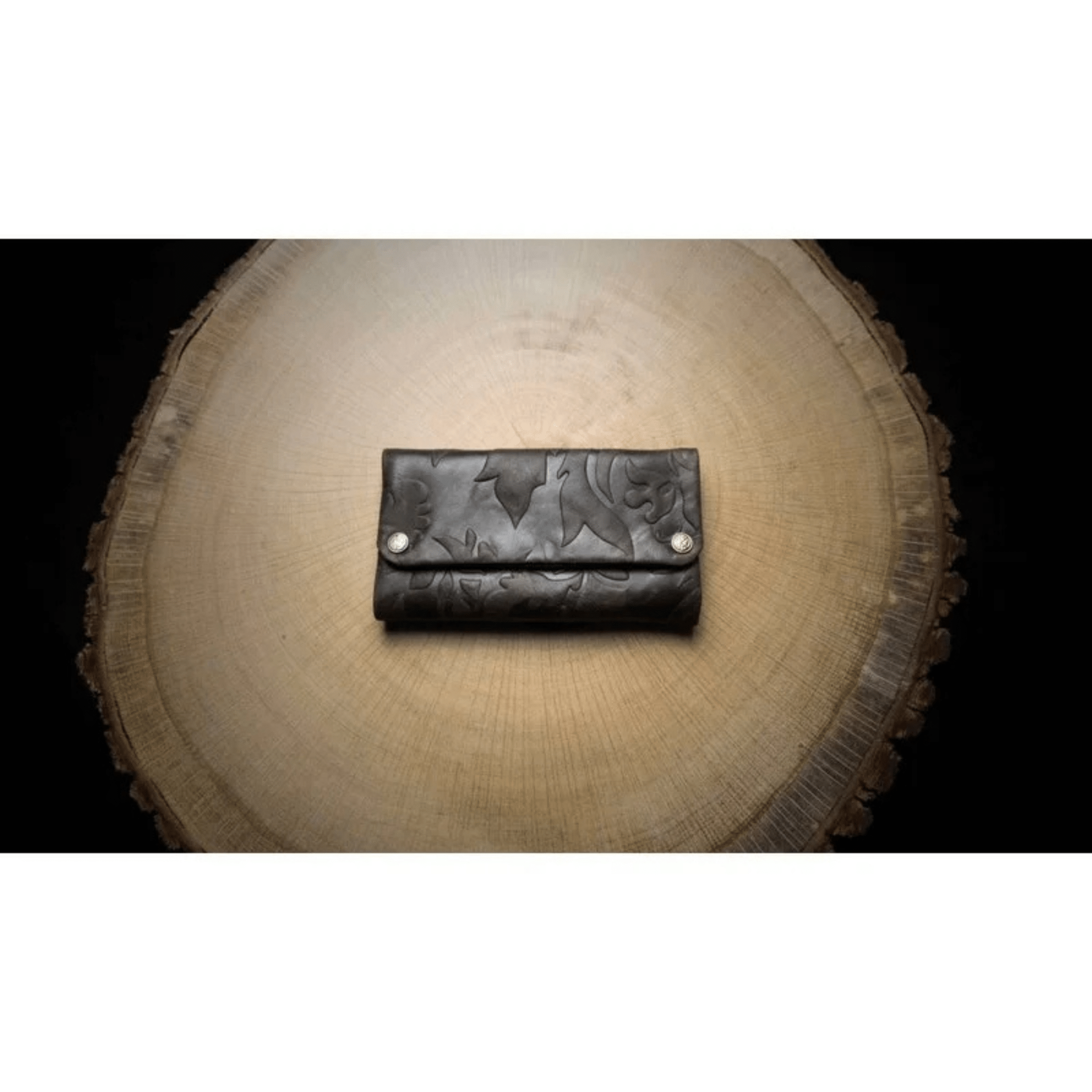 Kavatza Tabaktasche LADY Dark Brown aus echtem Kuhleder