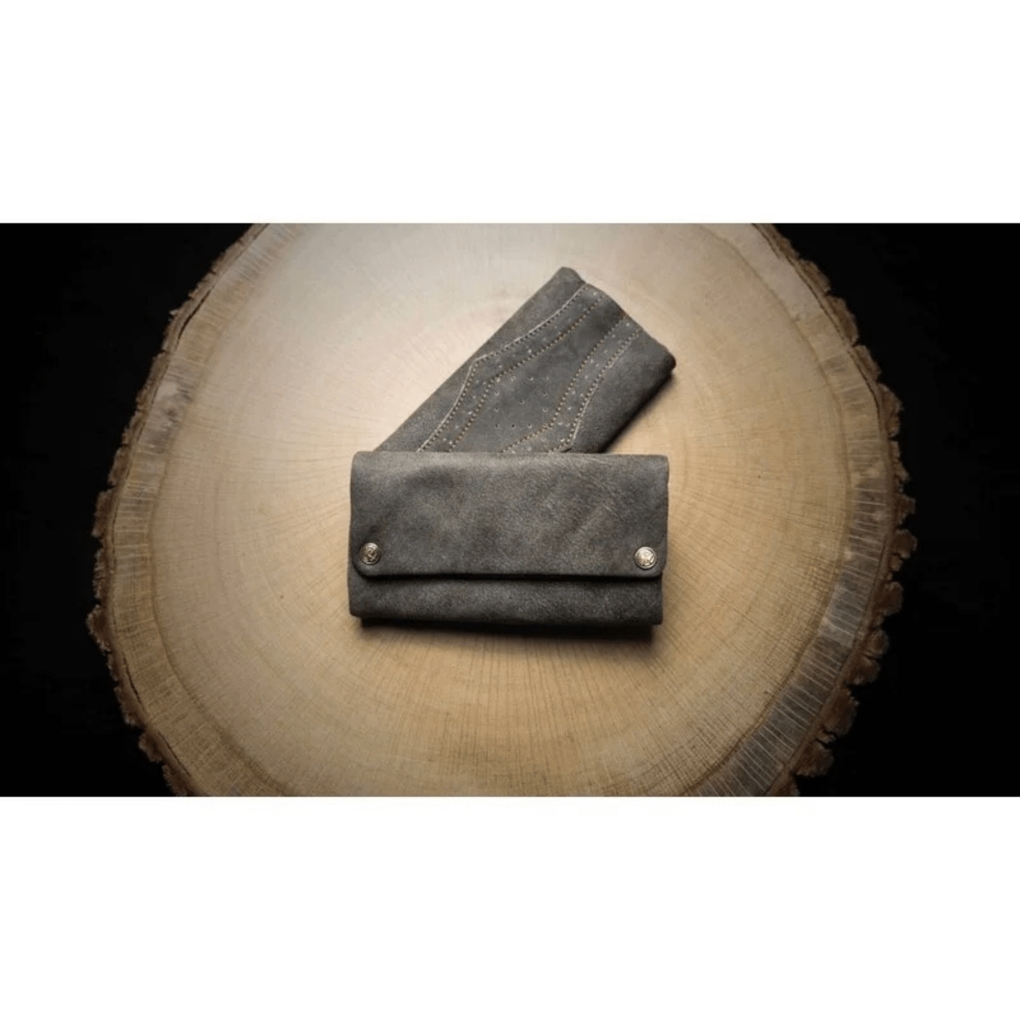 Kavatza Tabaktasche Mary Poppins Grey Brown aus Kuhleder