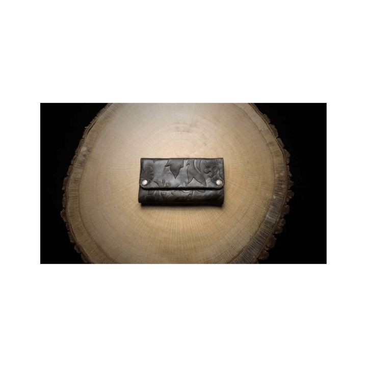 Kavatza Tabaktasche LADY Dark Brown aus echtem Kuhleder