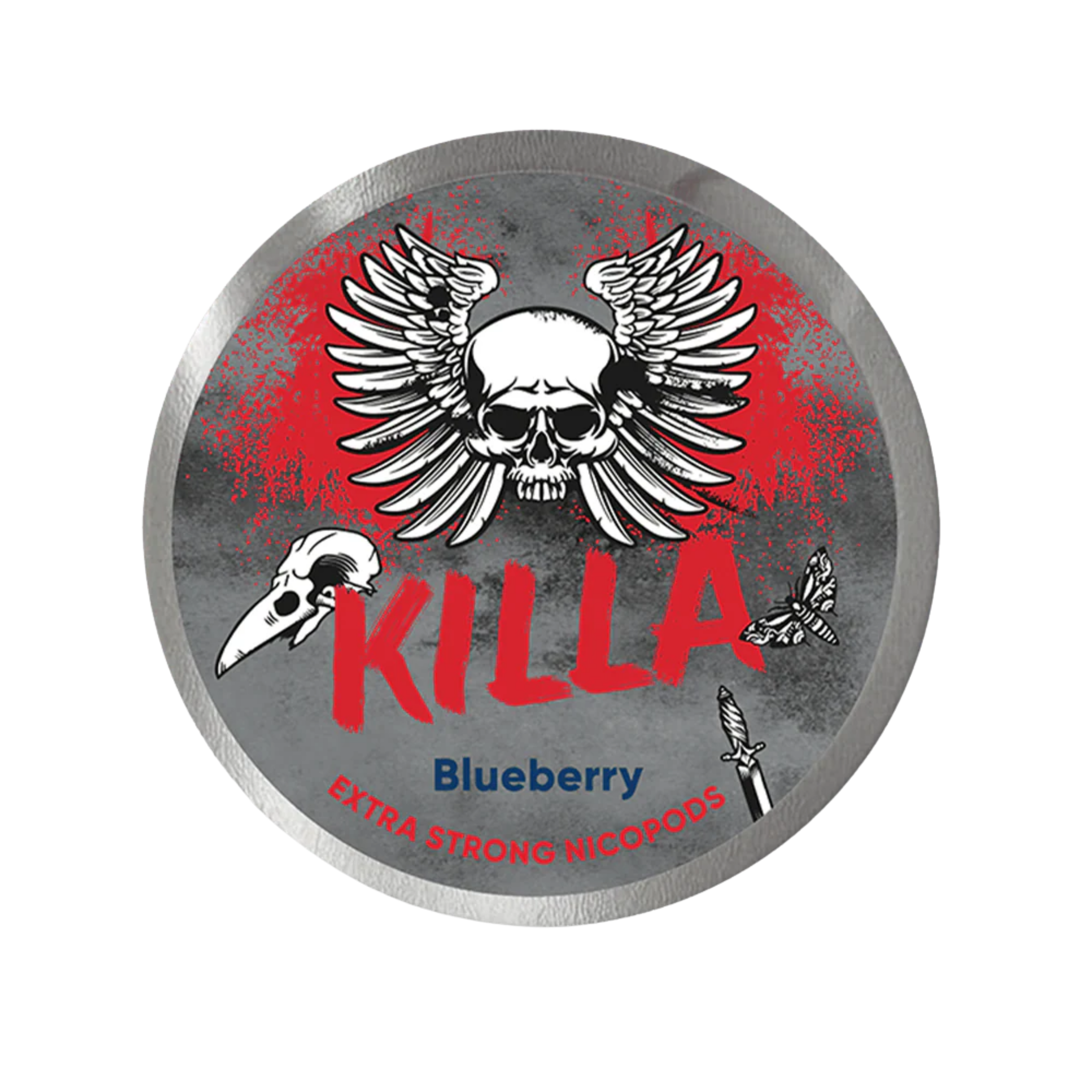 KILLA Blueberry All White Snus 16g Dose vorne