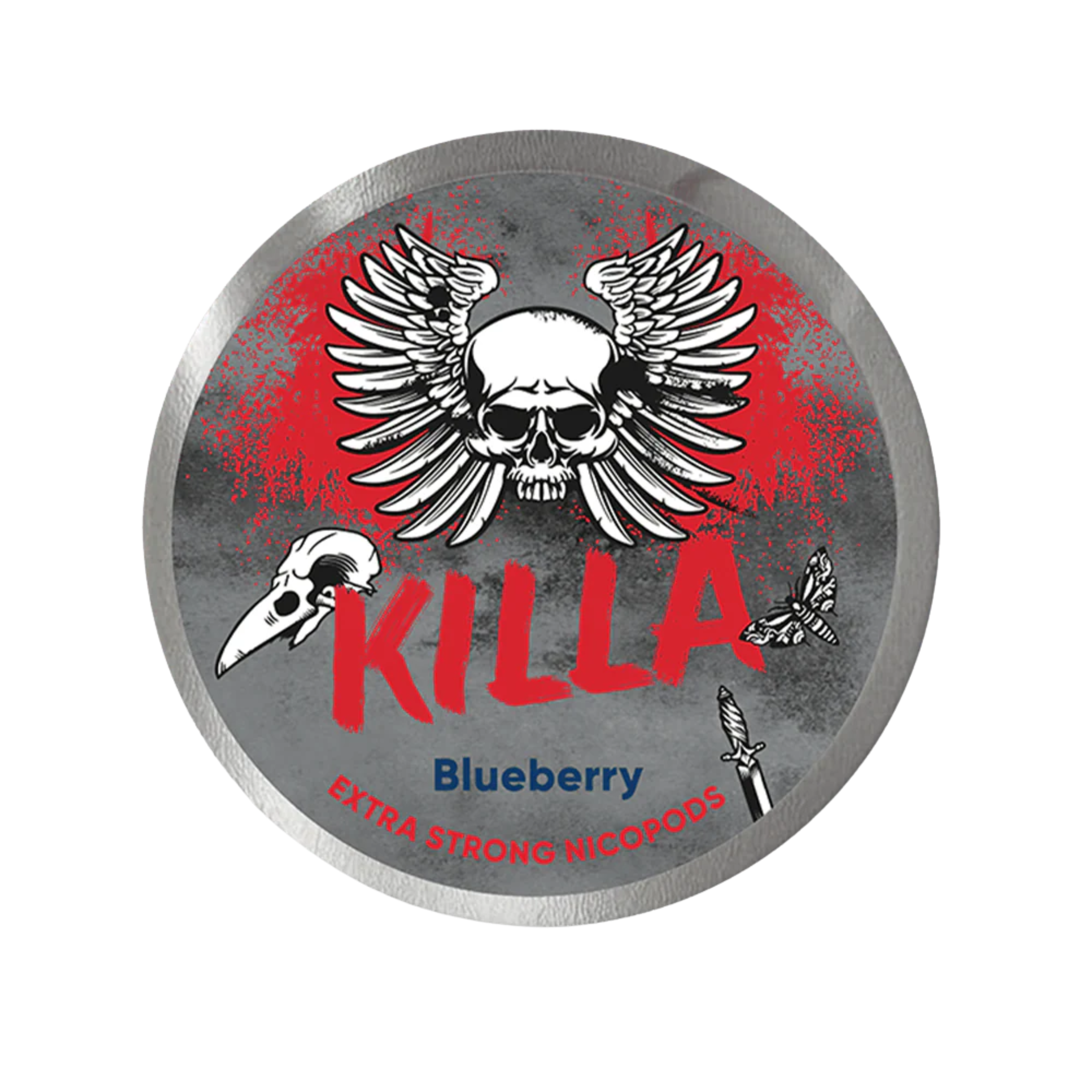 KILLA Blueberry All White Snus 16g Dose vorne