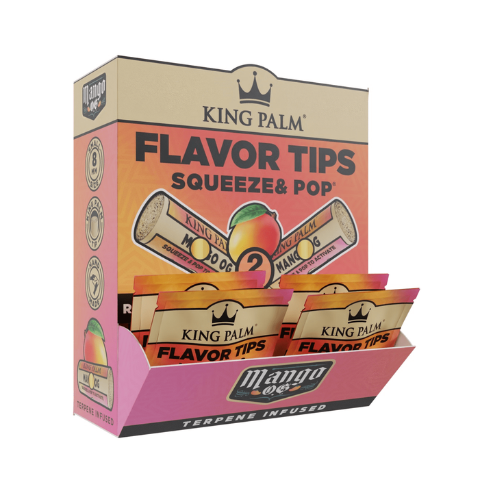 King Palm Mango OG Flavor Tips Display mit 50 Packungen