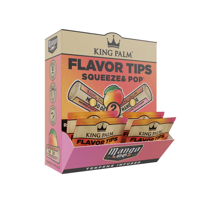 King Palm Mango OG Flavor Tips Display mit 50 Packungen