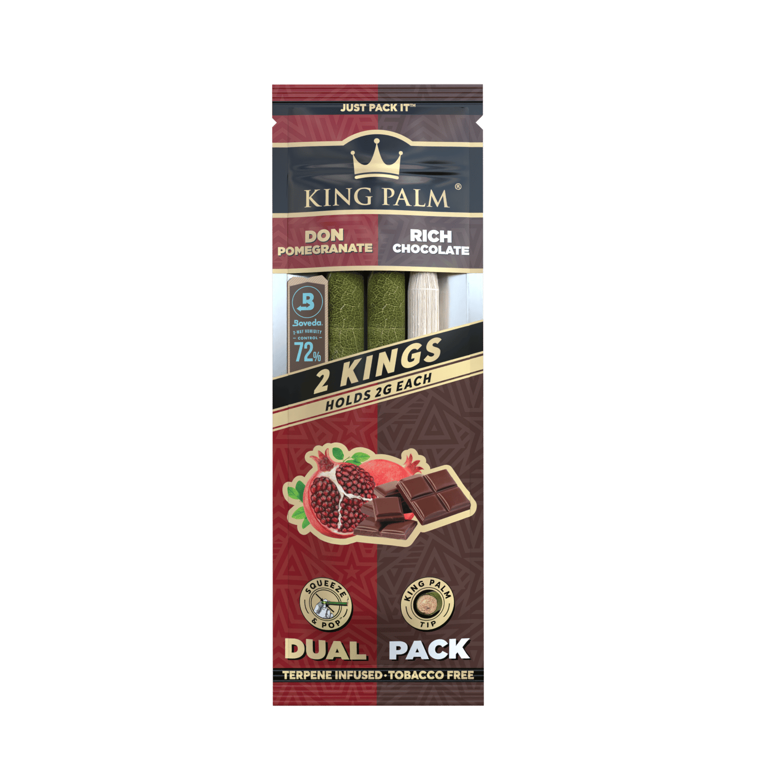 King Palm King Don Pomegranate & Chocolate Dual Pack