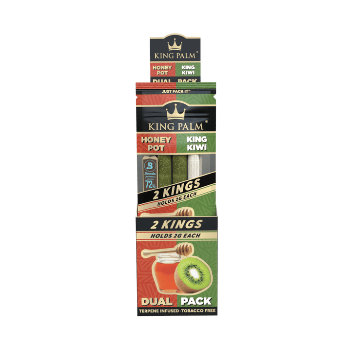King Palm Honey Pot & King Kiwi Display mit 20 Packungen