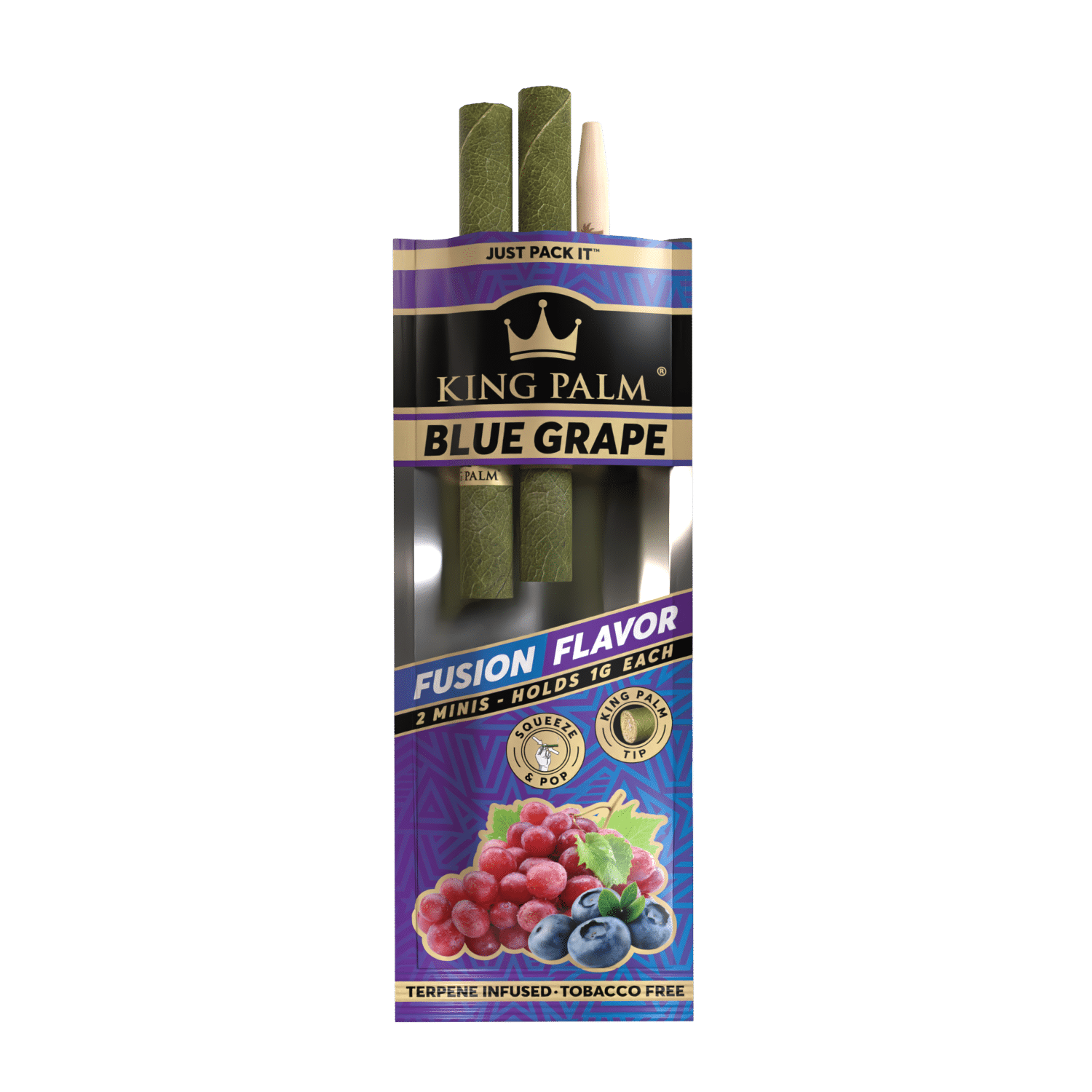 King Palm Mini Blue Grape 2er-Pack schräg aufgenommen