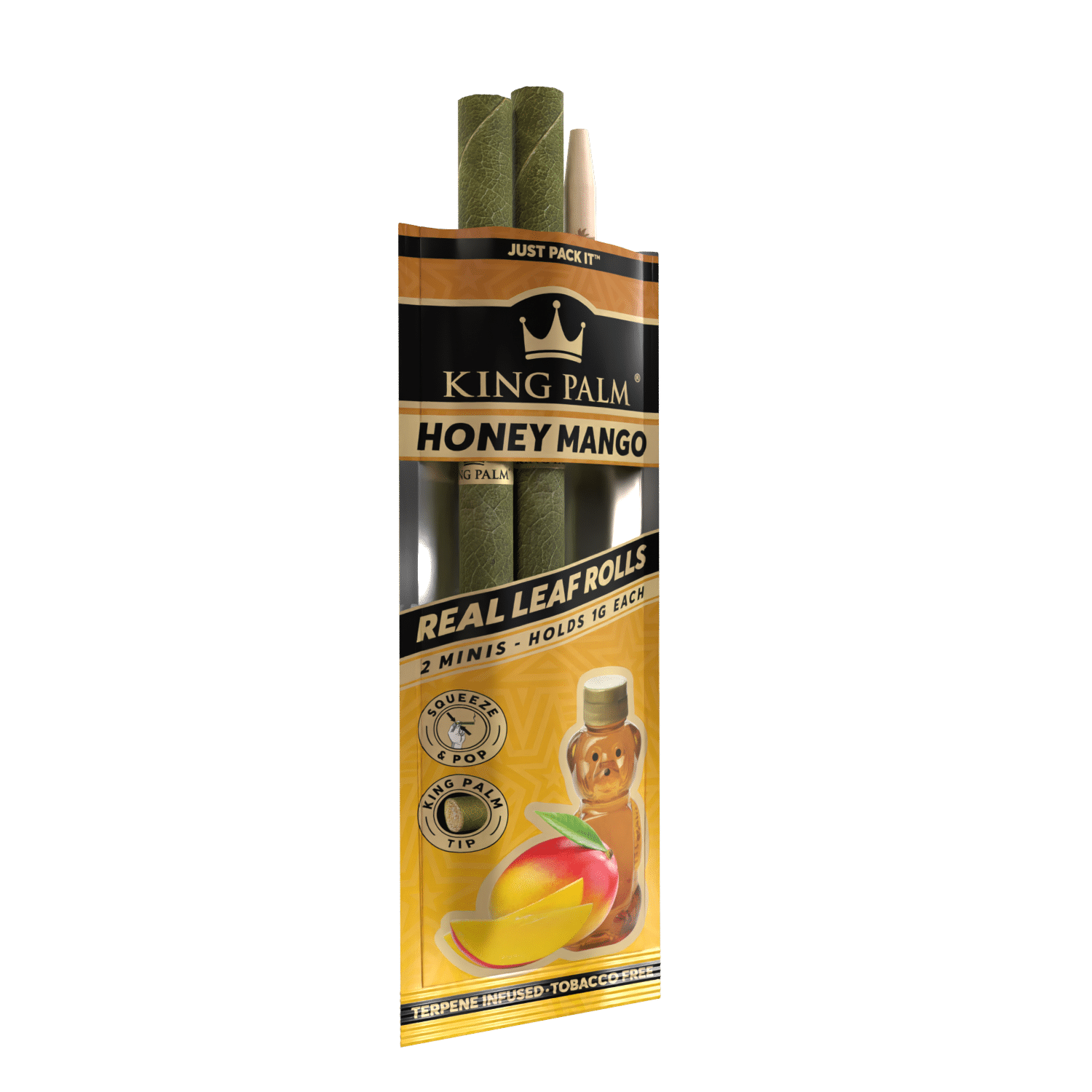 Detailansicht King Palm Mini Roll Honey Mango mit Tip