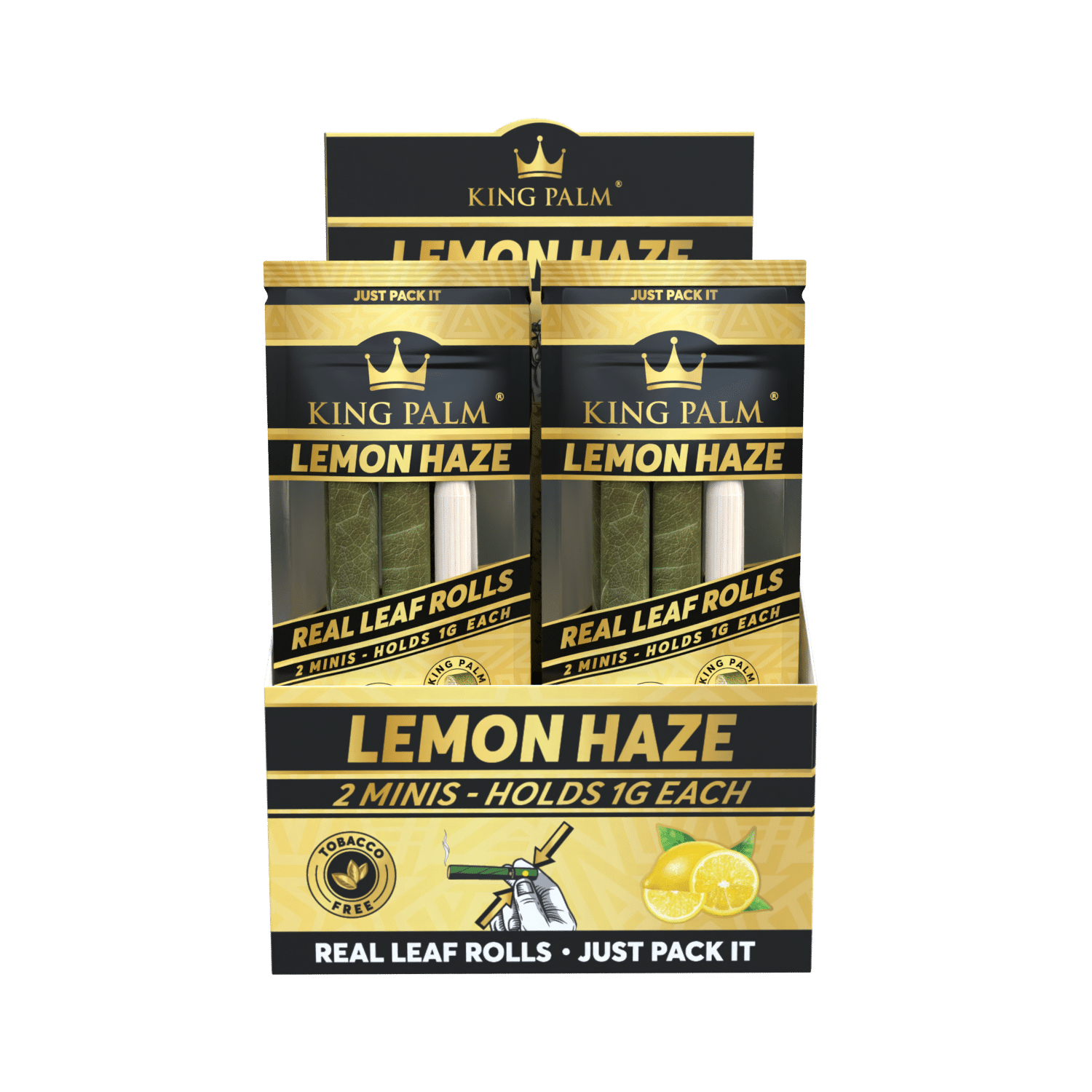 King Palm Mini Lemon Haze Display mit 20 Packungen