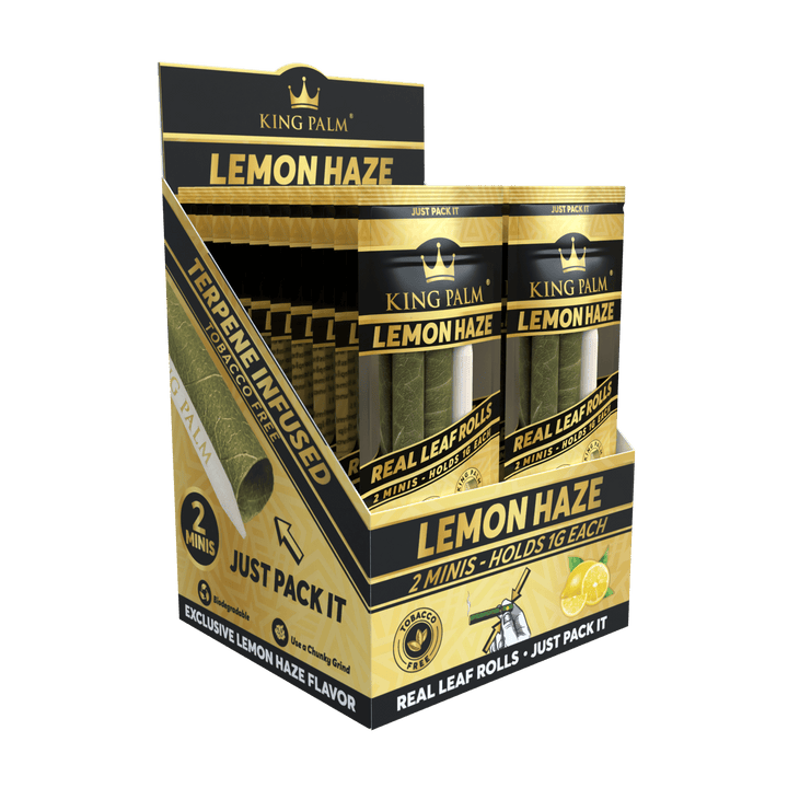 Detailansicht King Palm Mini Roll Lemon Haze mit Tip