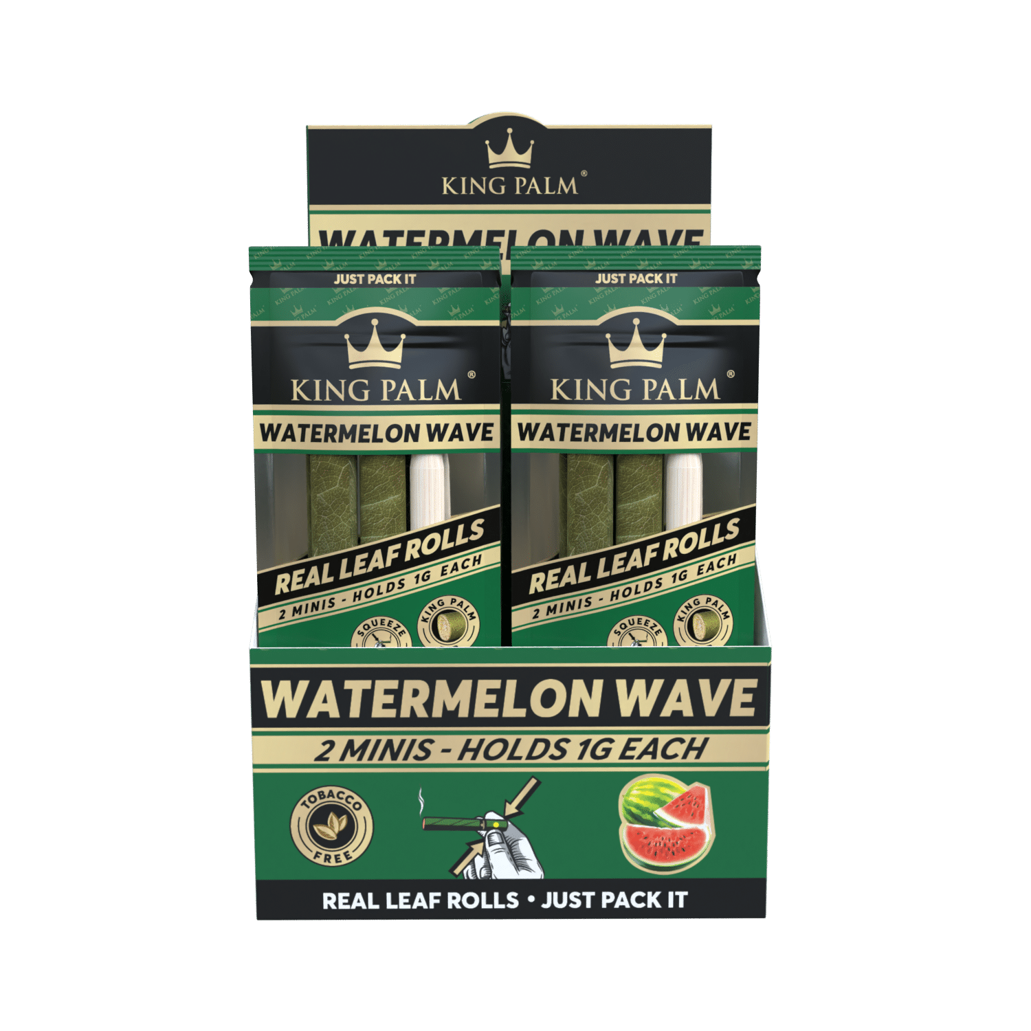 King Palm Watermelon Wave Display mit 20 Packungen