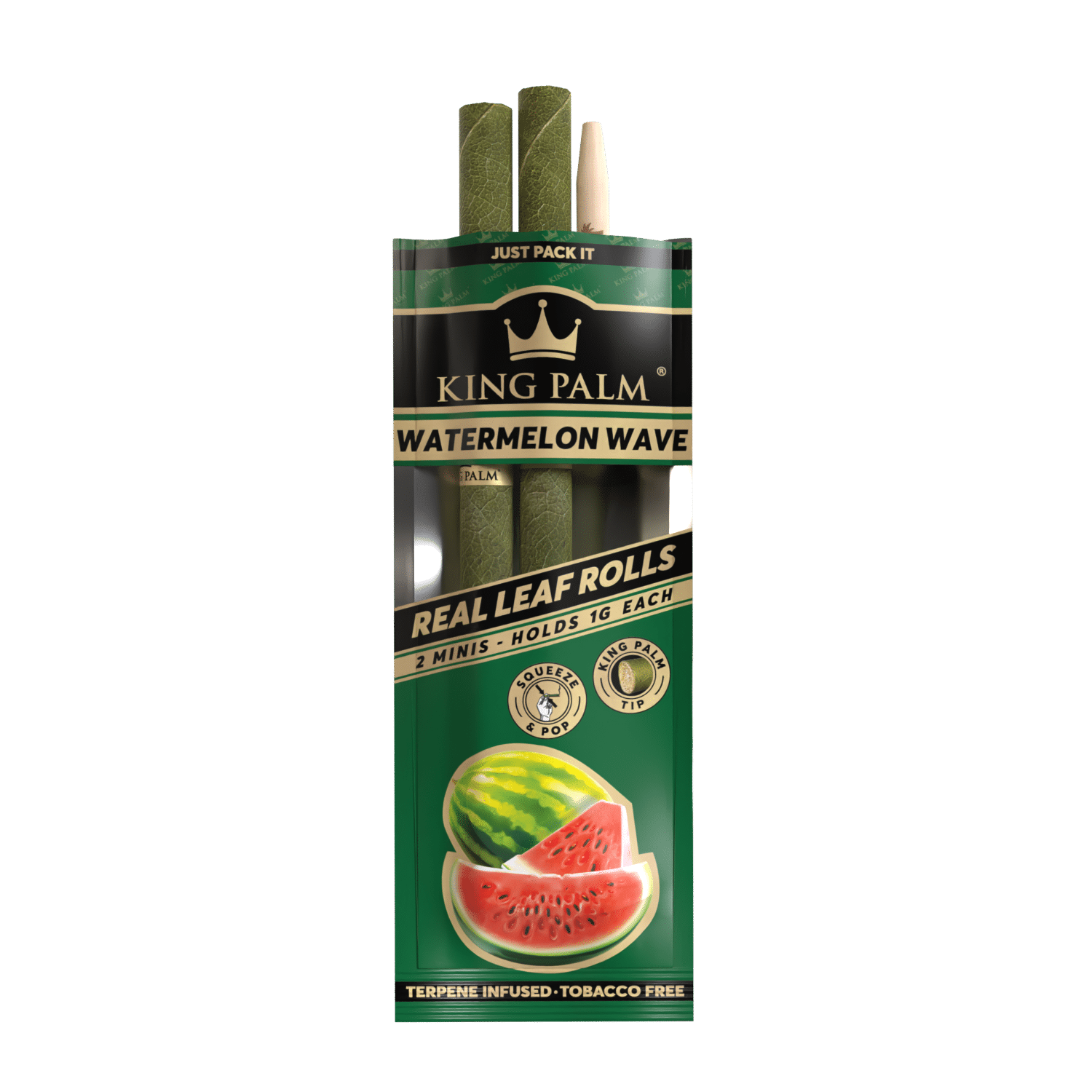 Detailansicht King Palm Mini Roll Watermelon Wave mit Tip