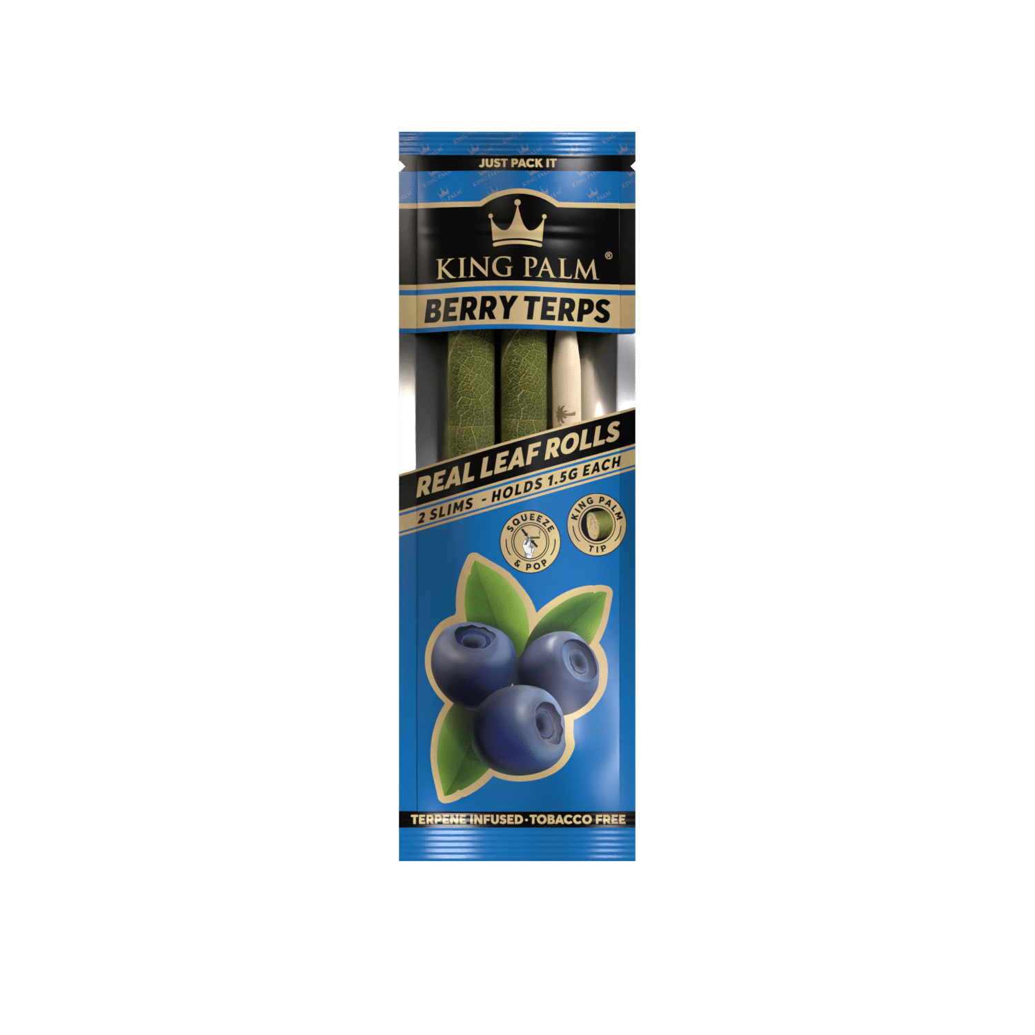 King Palm Slim Berry Terps Real Leaf Rolls 2 Stück