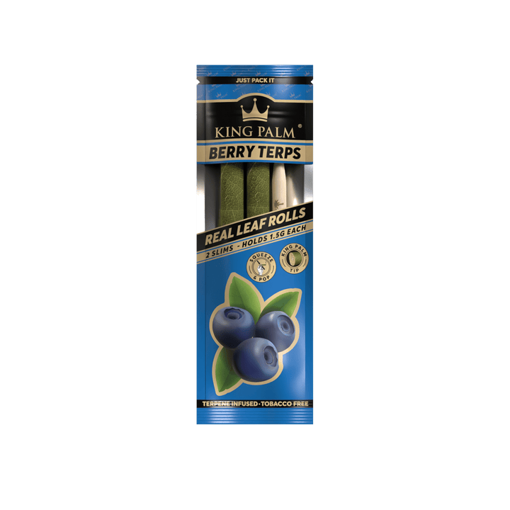 King Palm Slim Berry Terps Real Leaf Rolls 2 Stück