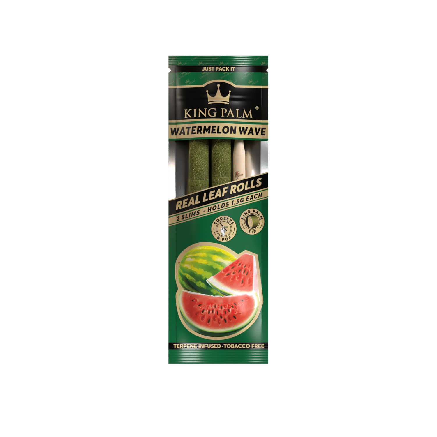 King Palm Slim Watermelon Wave Real Leaf Rolls 2 Stück