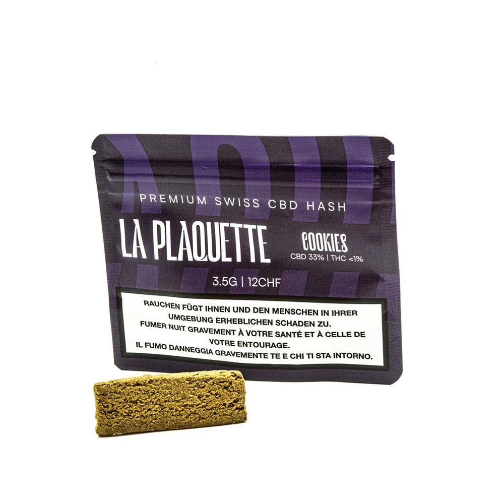 La Plaquette Cookies CBD Hash 3.5g Packung Vorderseite