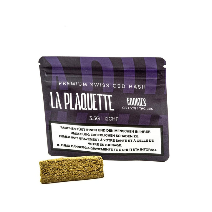 La Plaquette Cookies CBD Hash 3.5g Packung Vorderseite