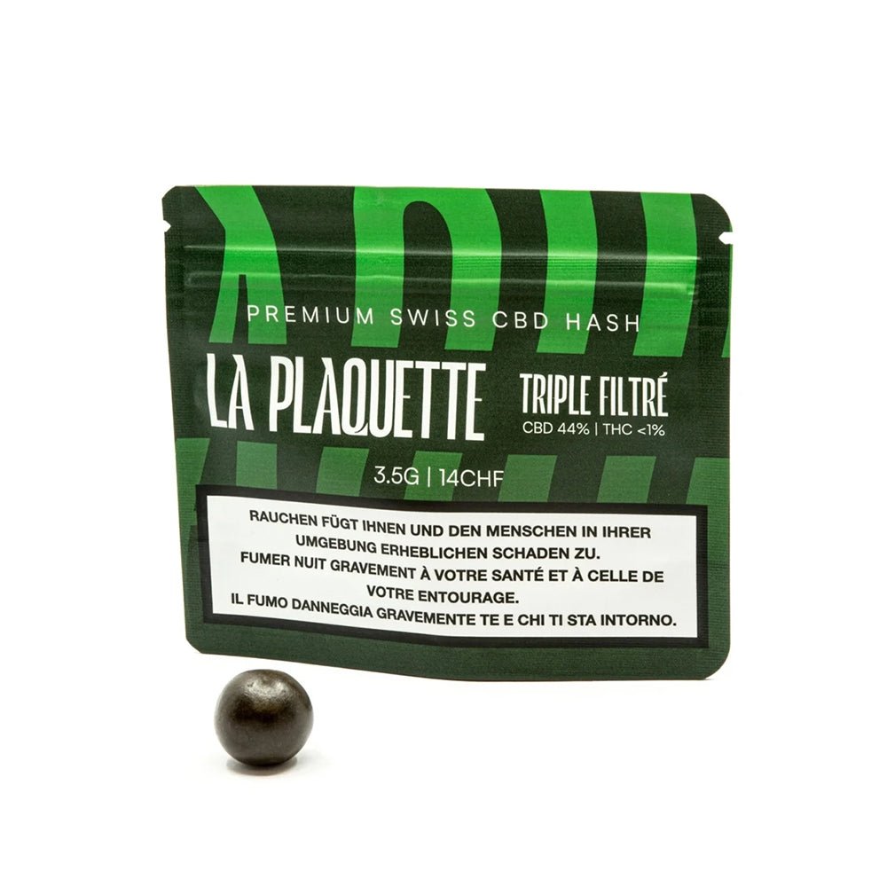La Plaquette Triple Filtré CBD Hash 3.5g Packung