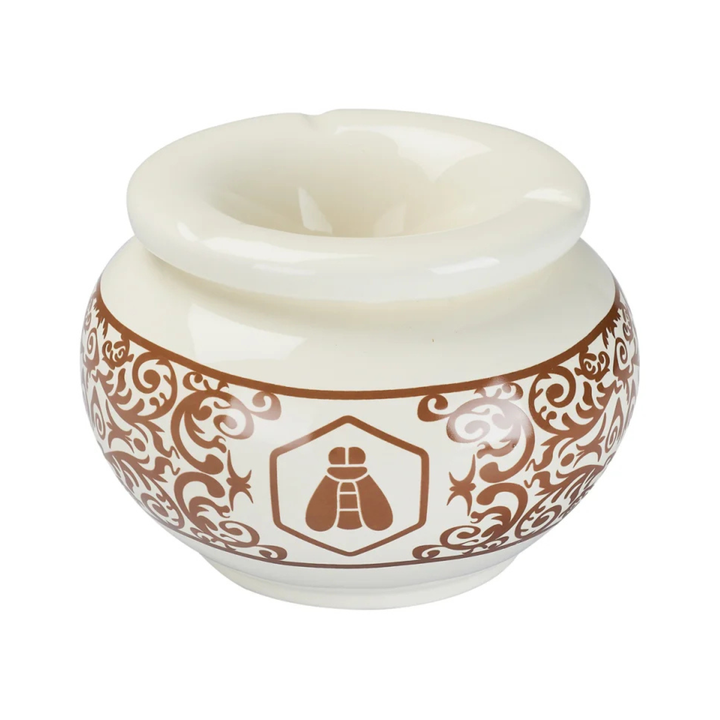 Moroccan Cream Keramik Aschenbecher mit abnehmbarem Deckel