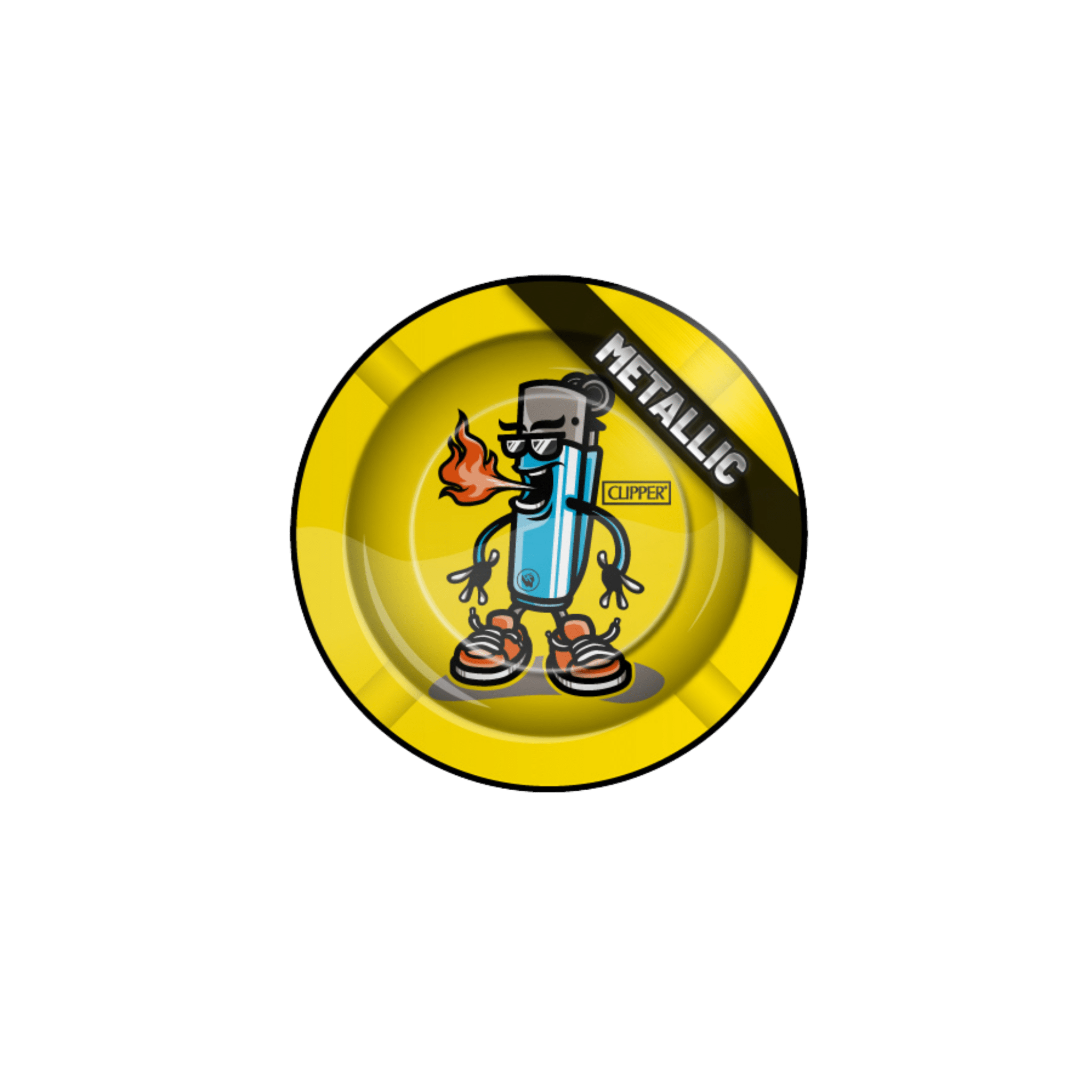 Clipper Metall-Aschenbecher Ø 135 mm Character Metallic