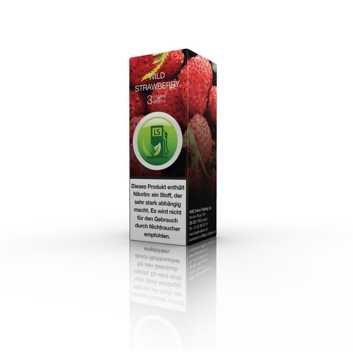 Liquid Station Wilde Erdbeere E-Liquid, 10 ml, 3 mg/ml Nikotin