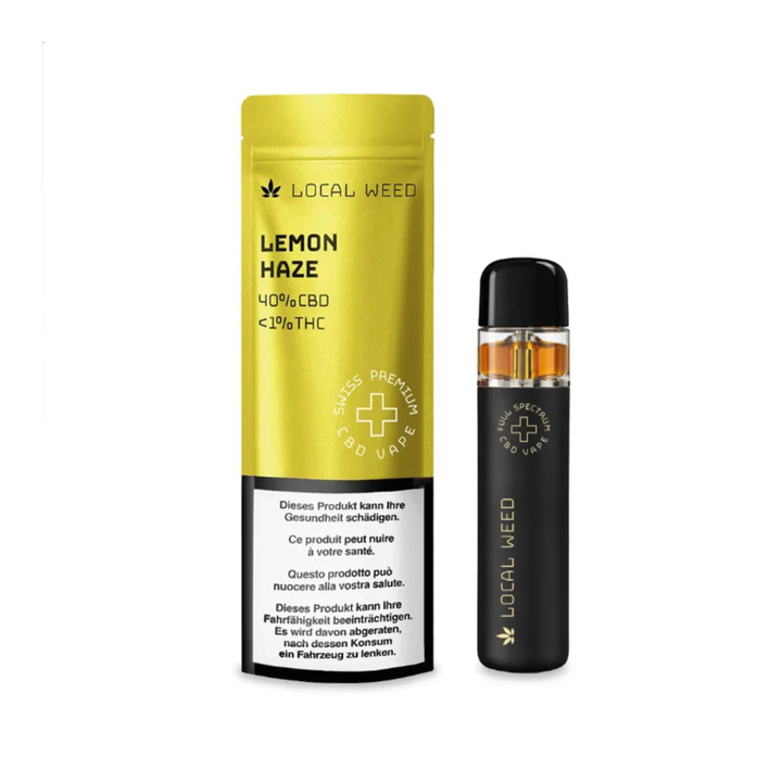 Local Weed Lemon Haze CBD Vape Kit 40 Prozent