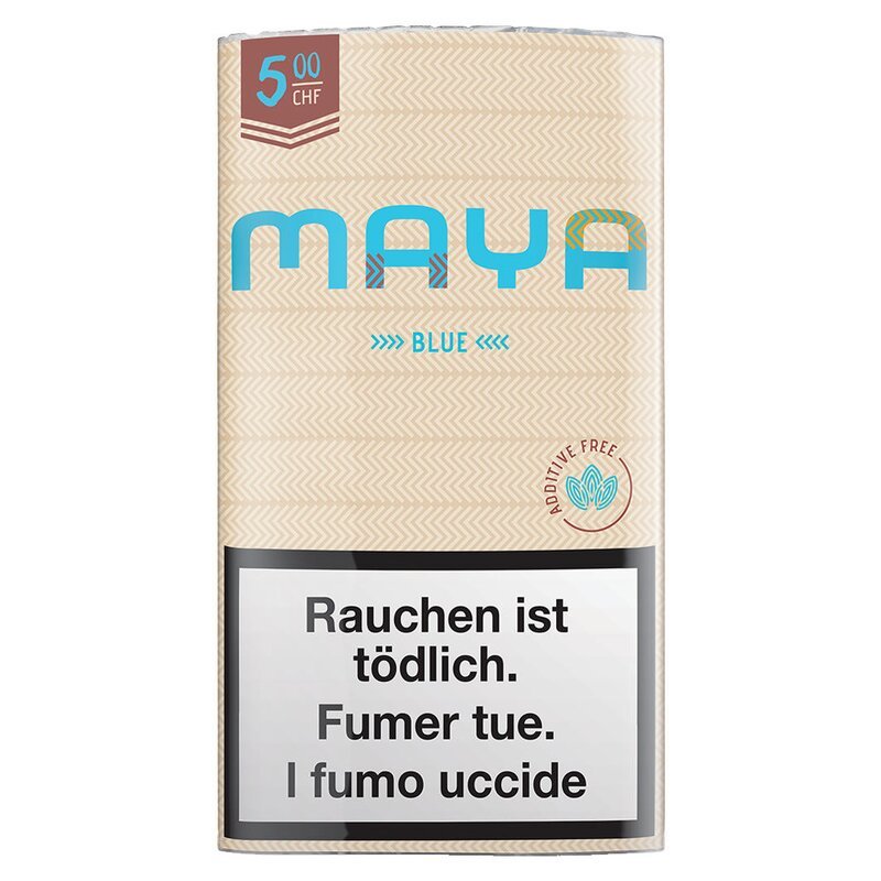 Maya Blue Drehtabak 25g Beutel – Vorderseite