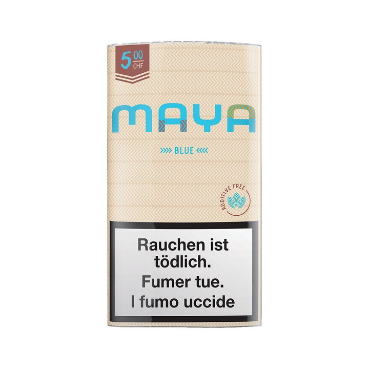 Maya Blue Drehtabak 25g Beutel – Vorderseite