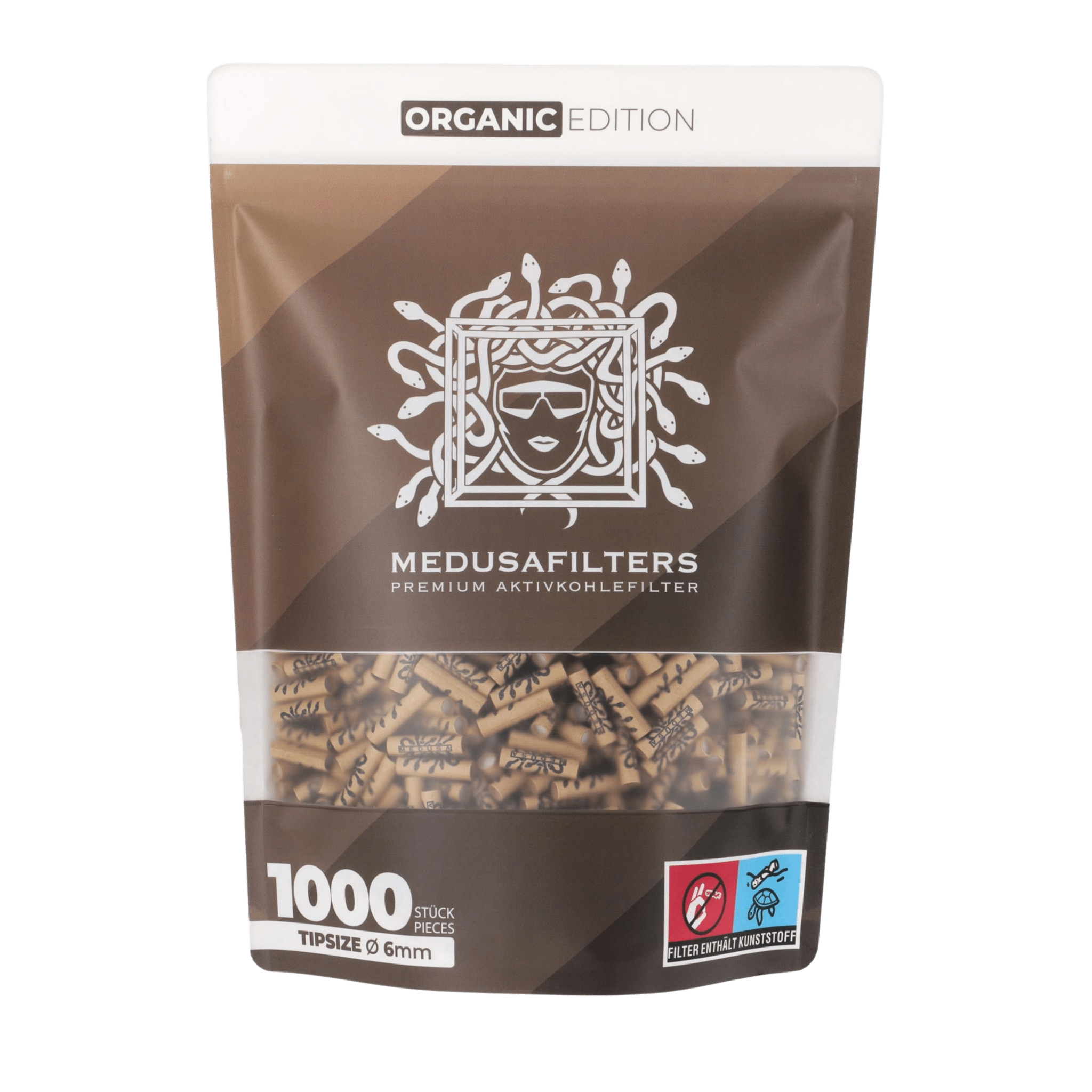 Medusa - 1000er Pack - ORGANIC - Hybrid Aktivkohlefilter kaufen bei rauchwerk.ch