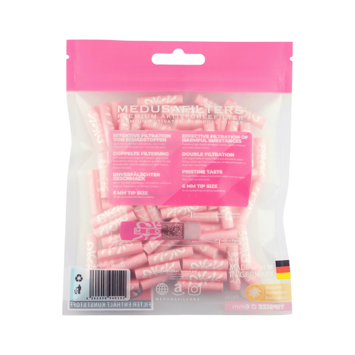 Detailansicht der MedusaFilters Rosé Hybridfilter im Pack