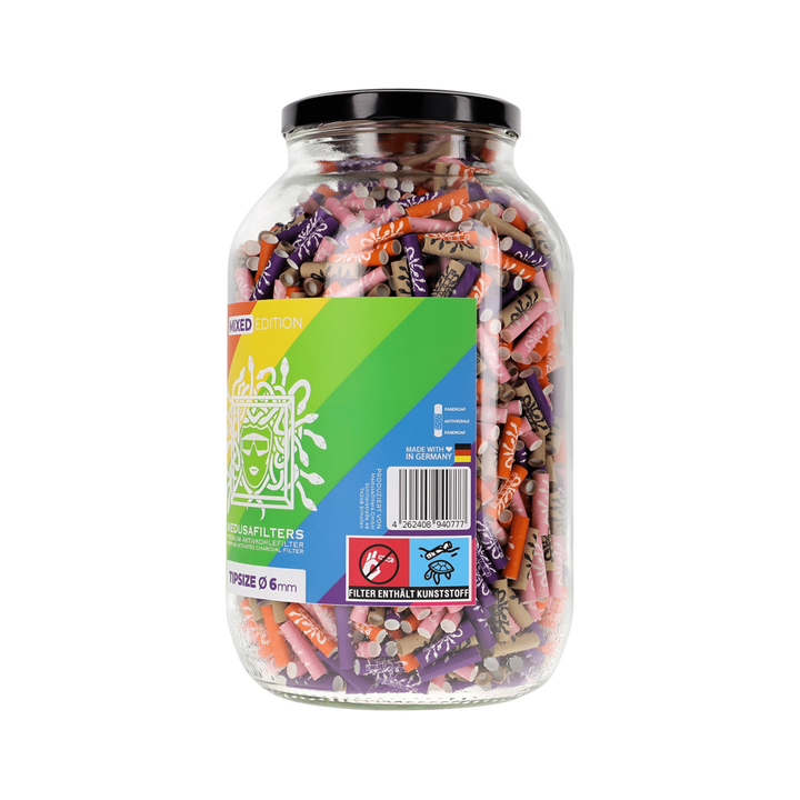 MedusaFilters Mixed Rainbow 2222er Glas – Hybridfilter im Farbmix ausgelegt