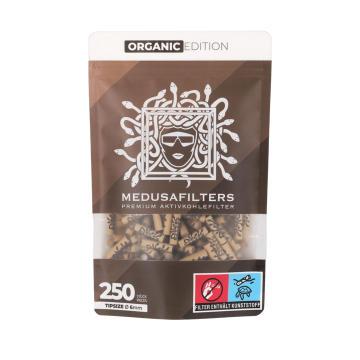 Medusa Organic Hybrid Aktivkohlefilter 6 mm 250er Pack