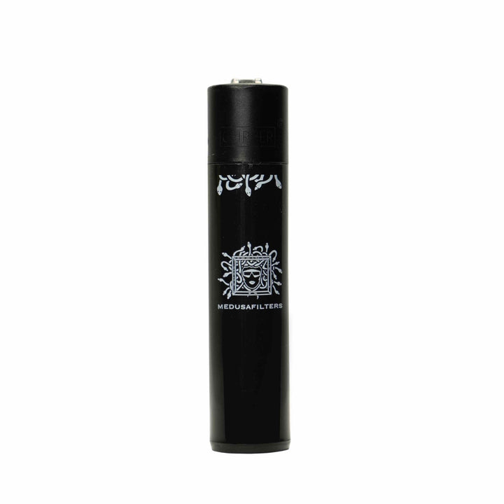 MedusaFilters Clipper Feuerzeug Black Edition mit Medusa-Logo