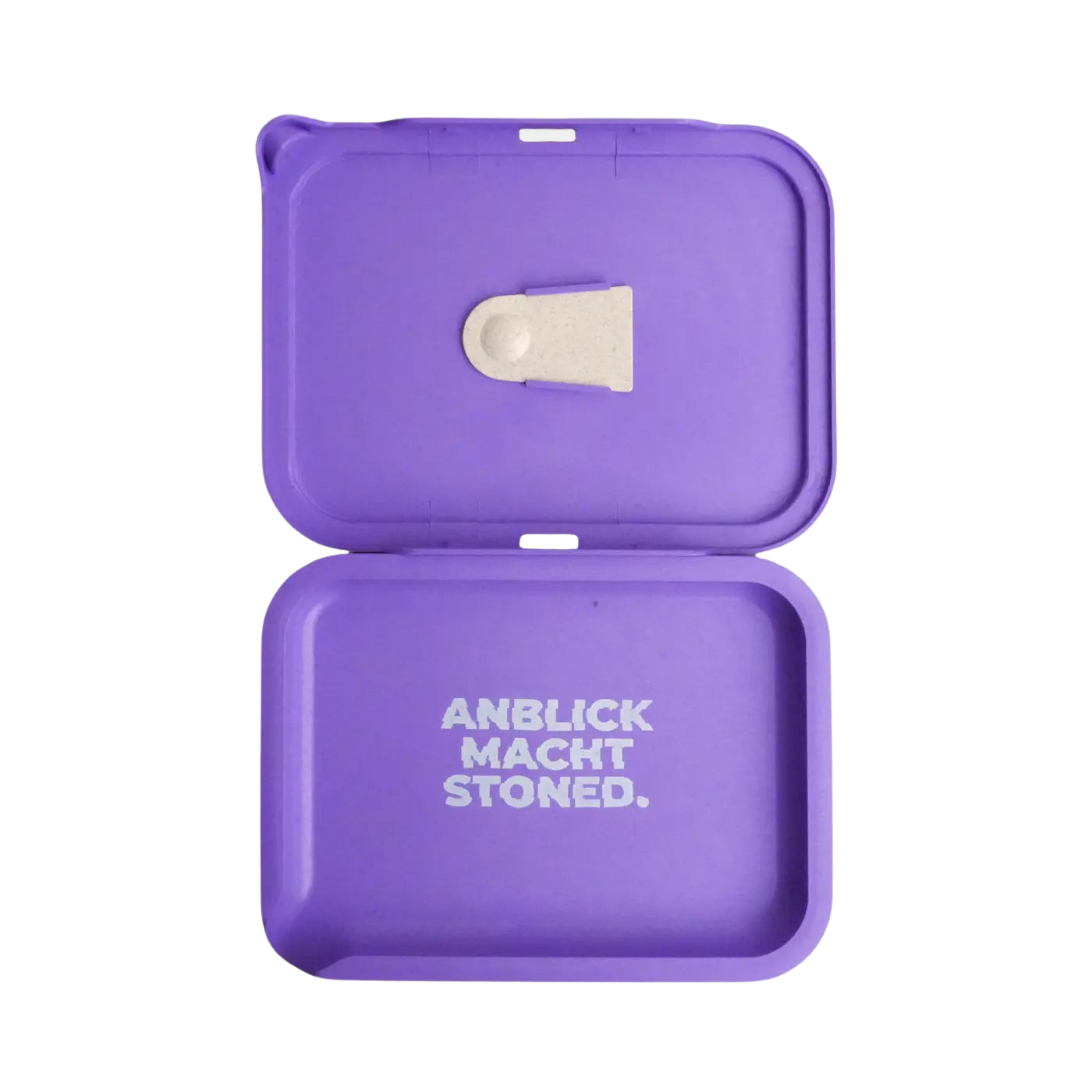 MedusaFilters Hemp Tray Kit Violet offen mit Deckel und Spatel