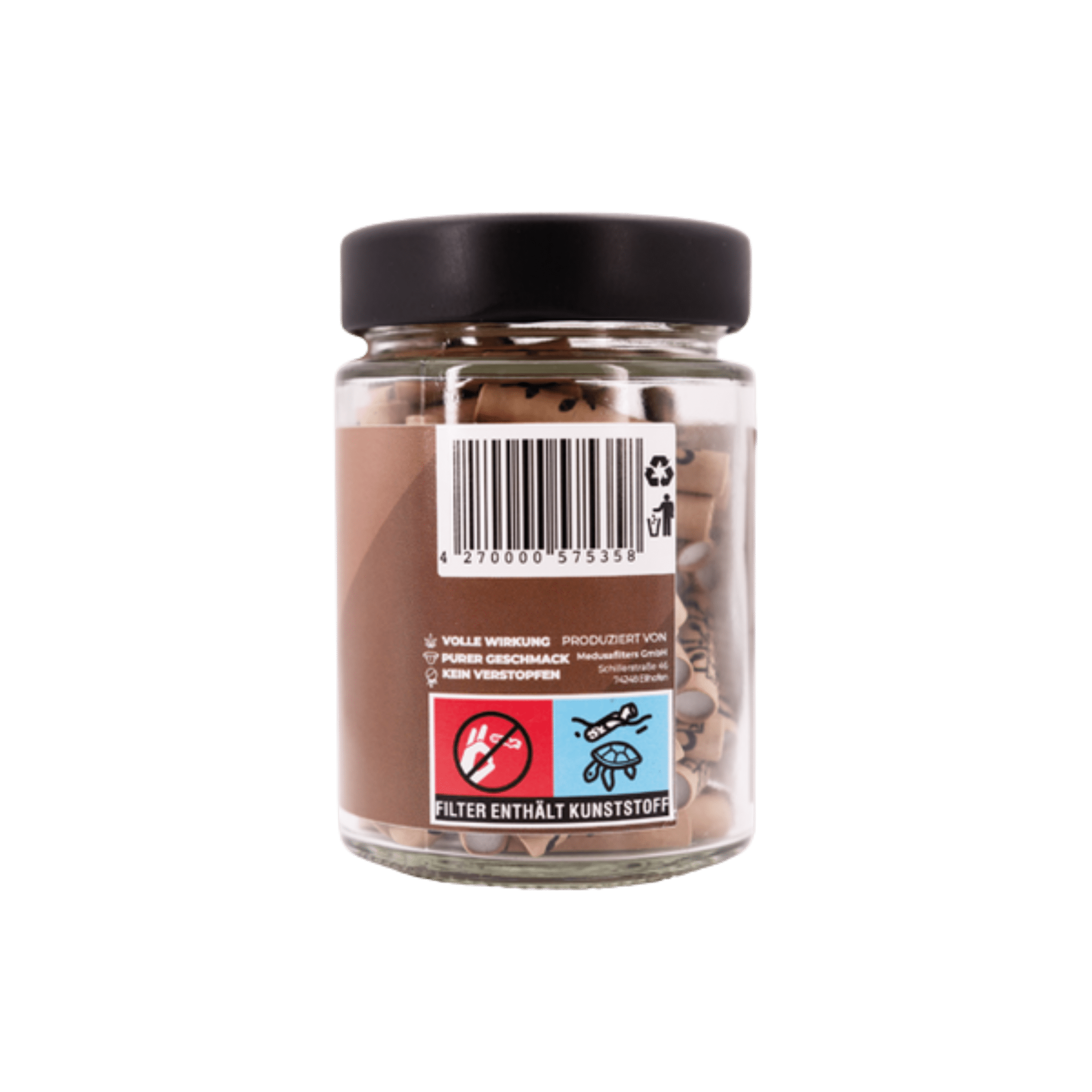 Offenes MedusaFilters Organic Glas mit Hybridfiltern, 6 mm