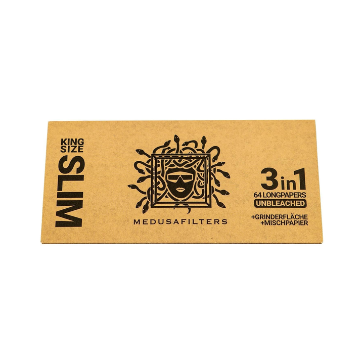 MedusaFilters Papers 3 in 1 ungebleicht mit Tray