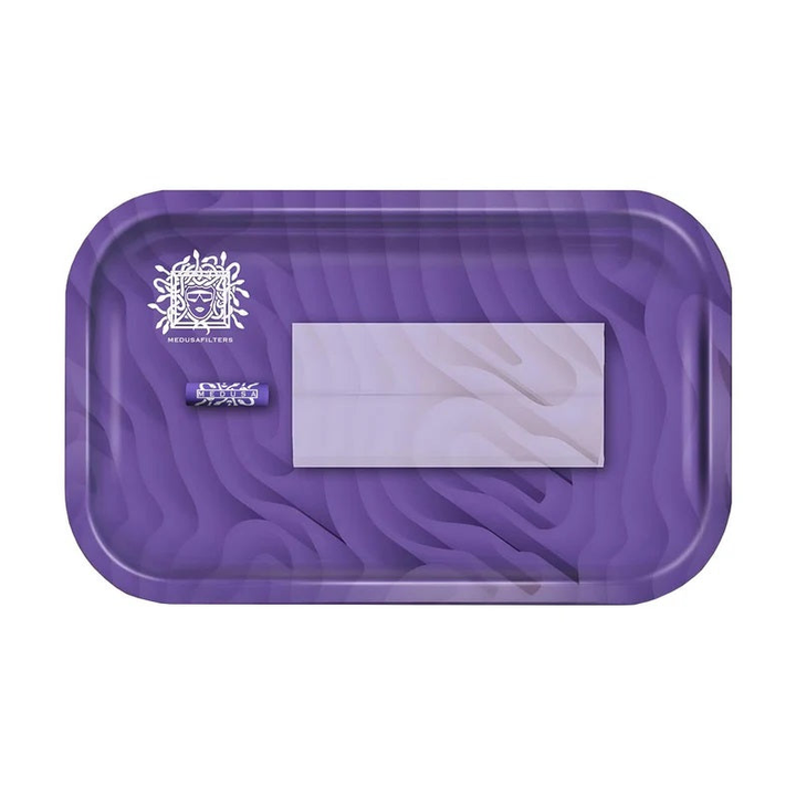 Violette MedusaFilters Mischschale XL mit weissem Medusa Logo und Wellenmuster
