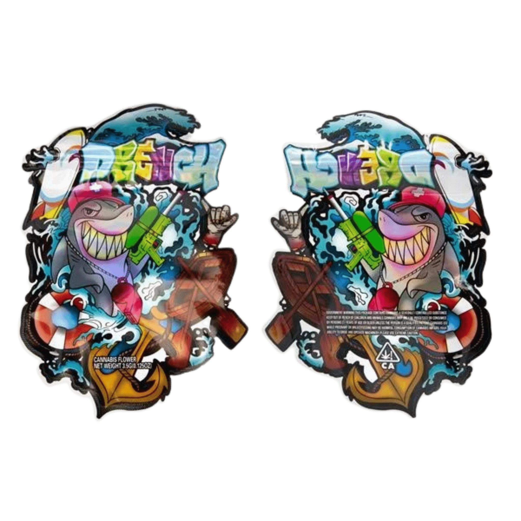 Smellproof Bags Shark Drench Zip-Beutel 160×115 mm, 100 Stück