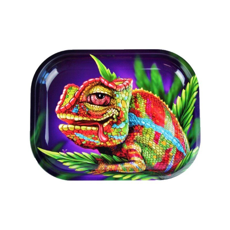 Metal Rolling Tray - 18 x 14cm - Cloud 9 Chameleon kaufen bei rauchwerk.ch