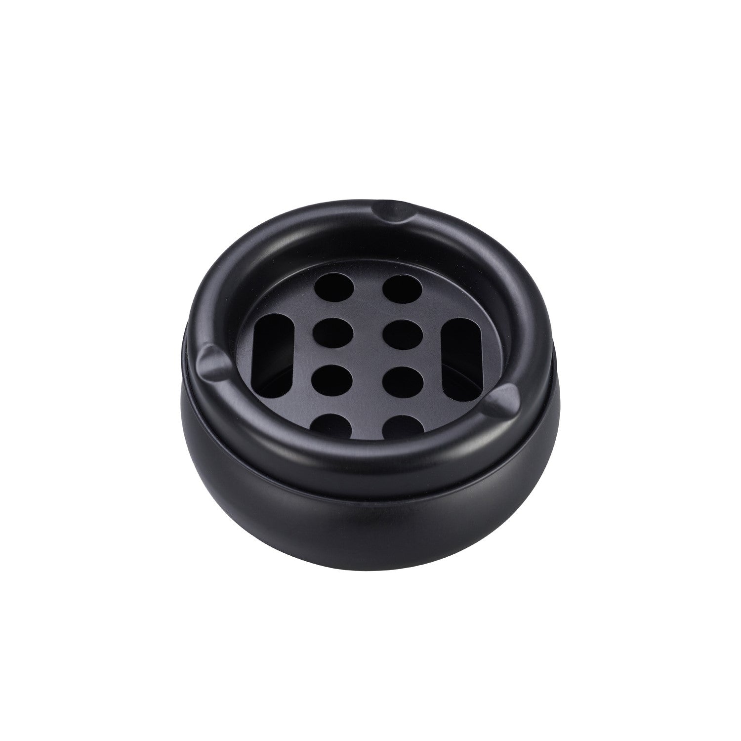 Innenansicht Metall Aschenbecher ohne Deckel geöffnet