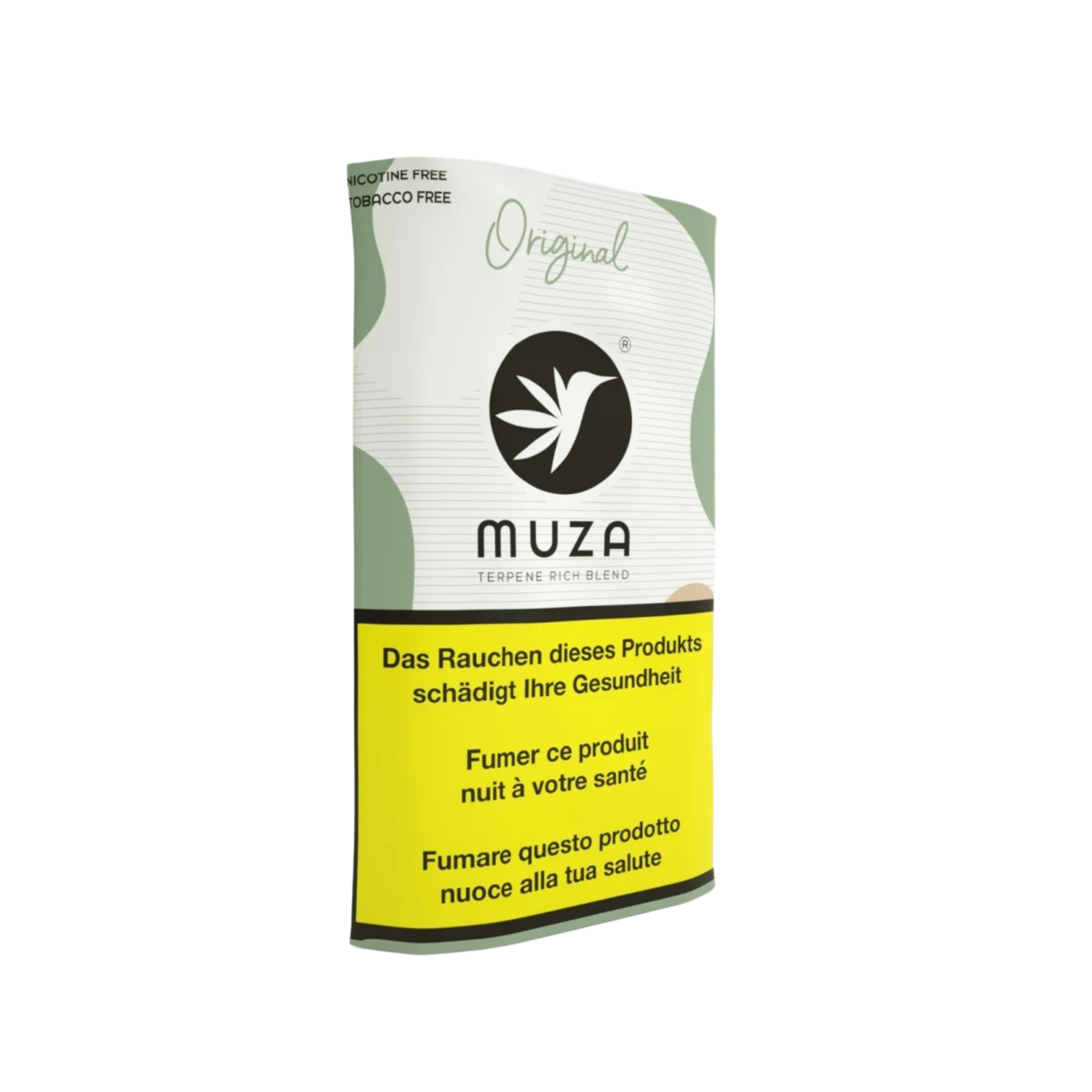 MUZA Hemp Original 10g Tabakersatz Detailansicht der Packung