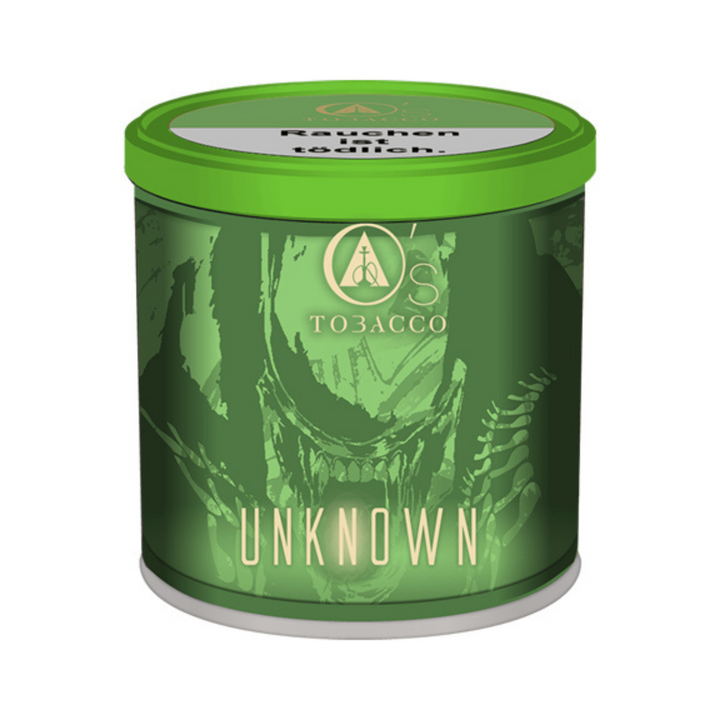 O's Tobacco Unknown Shisha Tabak Dose 200g Vorderseite