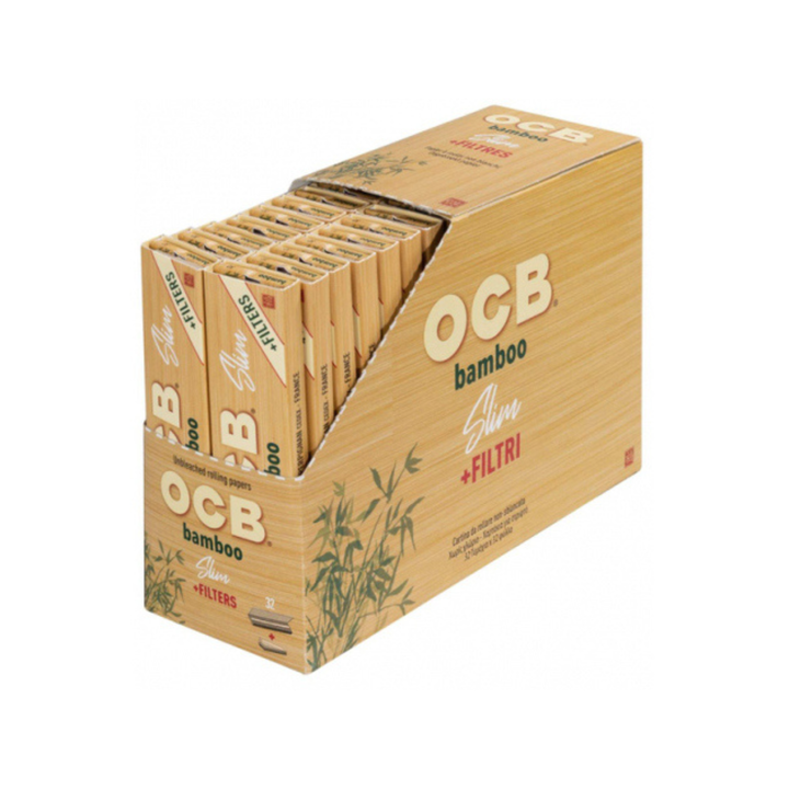 OCB Bamboo Slim Tips Heftchen mit 32 Papers