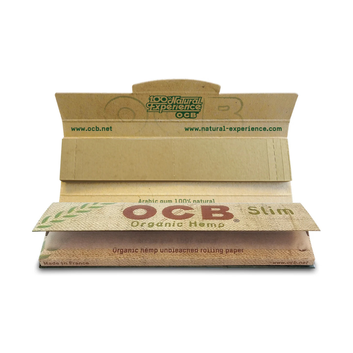 OCB Organic Hemp Slim Tips Display mit 32 Heftchen
