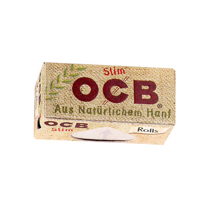 OCB Organic Hemp Slim Rolls Rollpapier Detailansicht ausgezogen