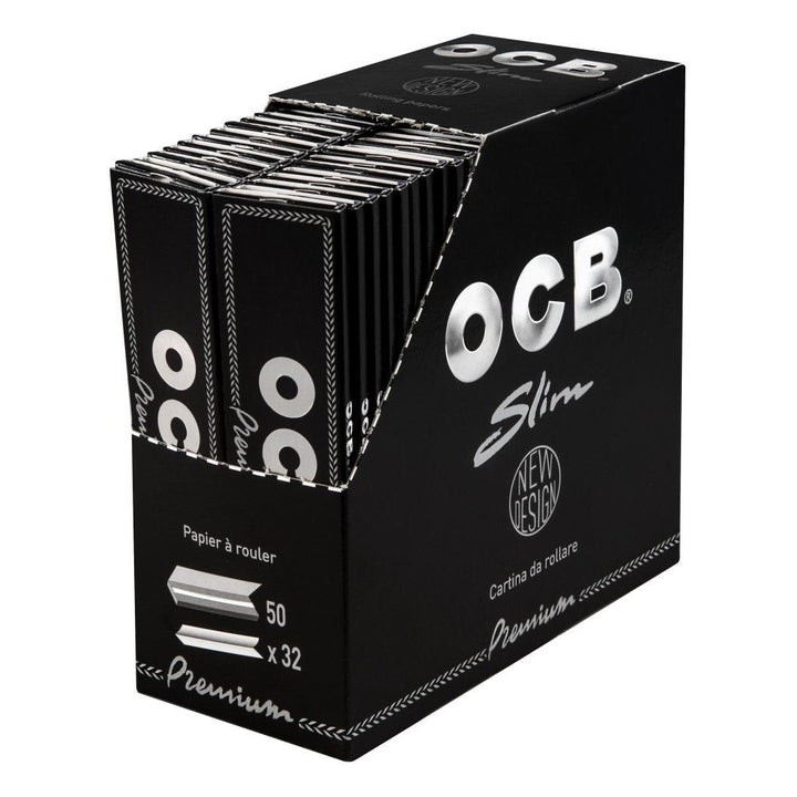 OCB Premium King Size Slim Display mit 50 Heftchen à 32 Blatt