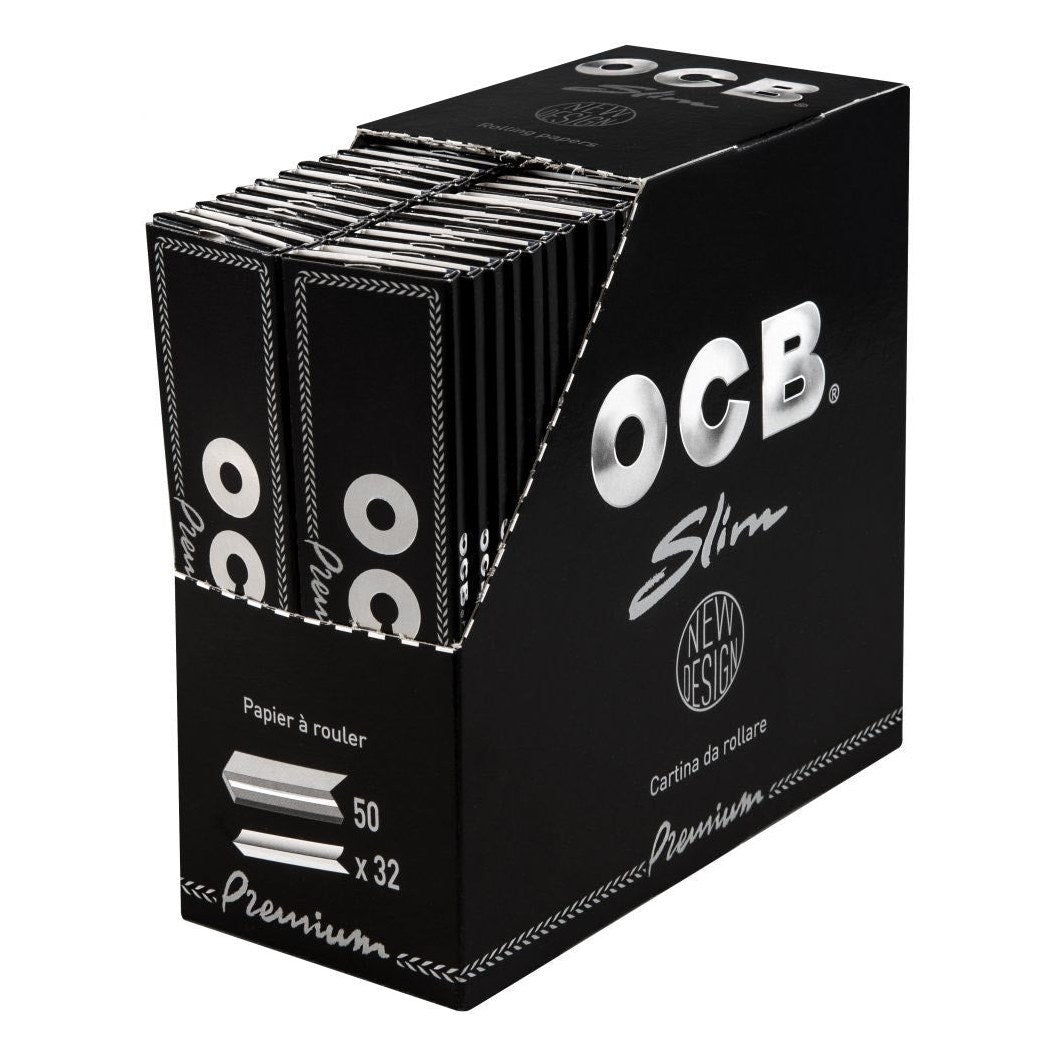 OCB Premium King Size Slim Display mit 50 Heftchen à 32 Blatt