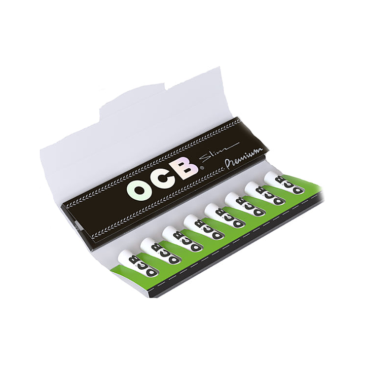 OCB Premium Slim mit Activefilter 7 mm, 20 Stück – Zigarettenpapier mit Filtern