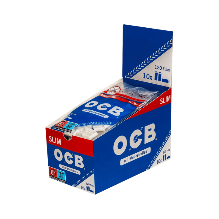 OCB Slim Filter 6mm Boxansicht mit 120 Filtern