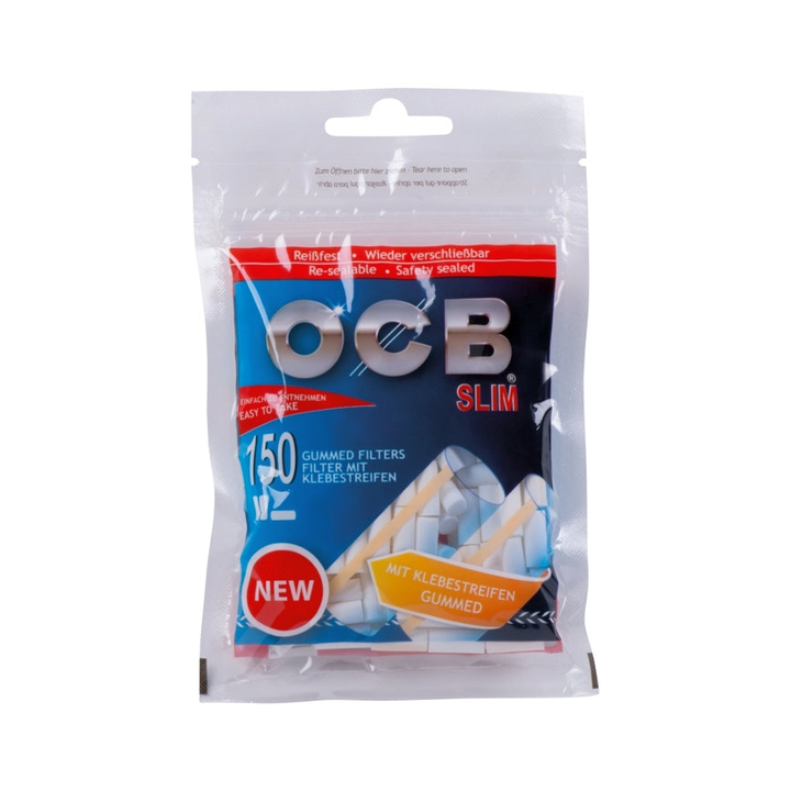 OCB Slim Filter gummiert, 10 x 150 Stück